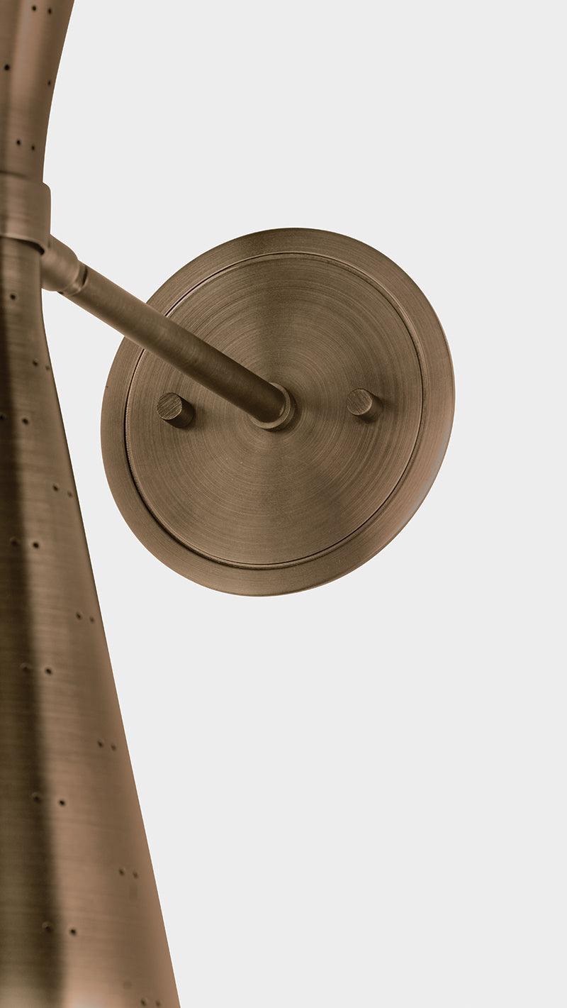 Hudson Valley Allanton 2-Light Wall Sconce Historic Bronze detail view 3