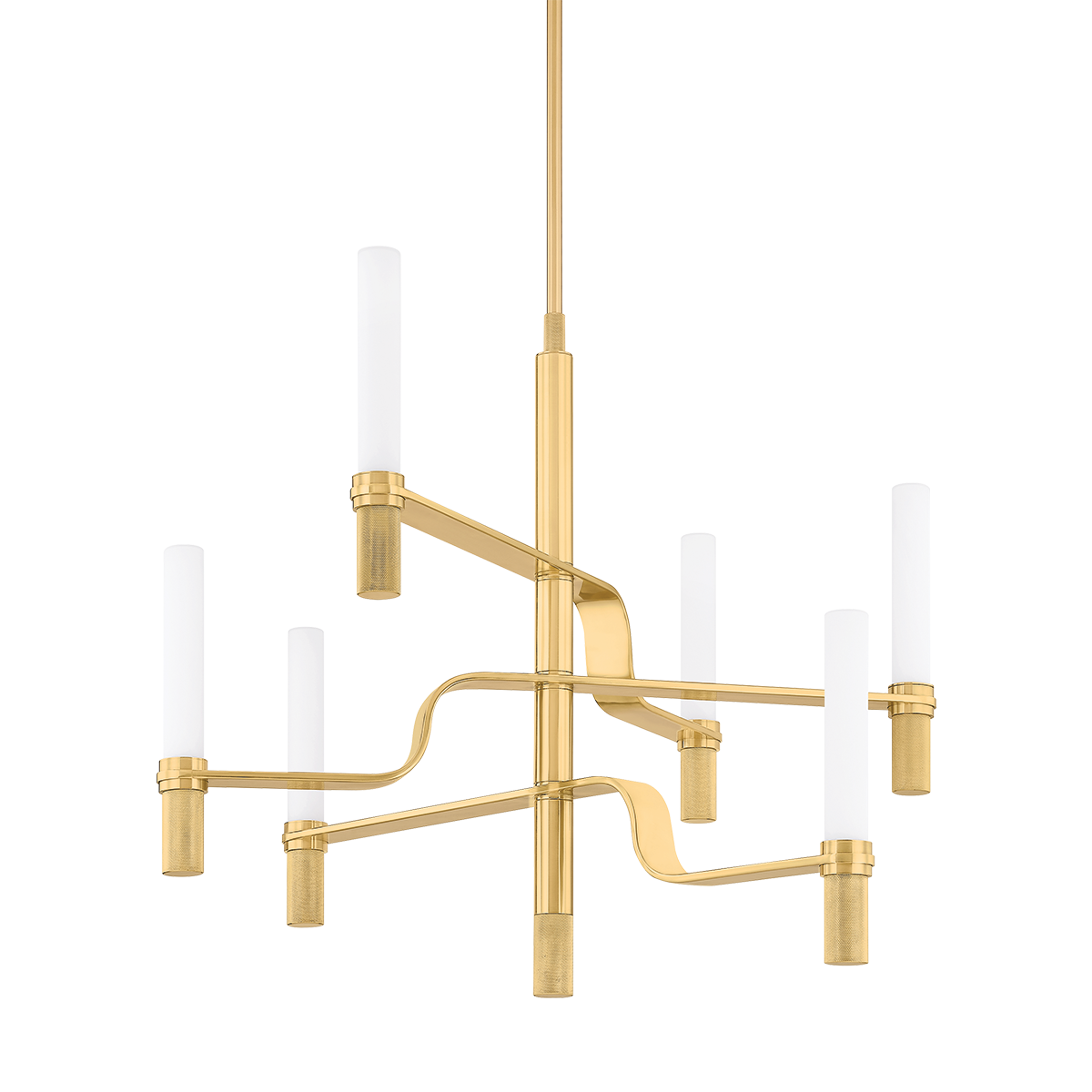 Hudson Valley Allentown 36" Chandelier Aged Brass
