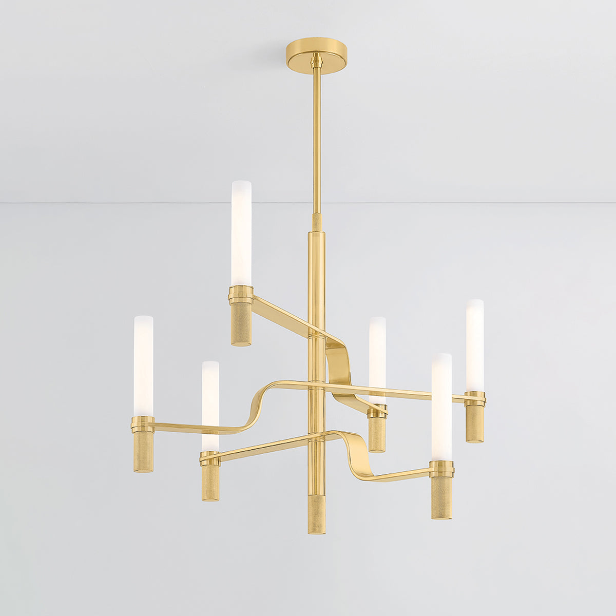 Hudson Valley Allentown 36" Chandelier Aged Brass detail view 2