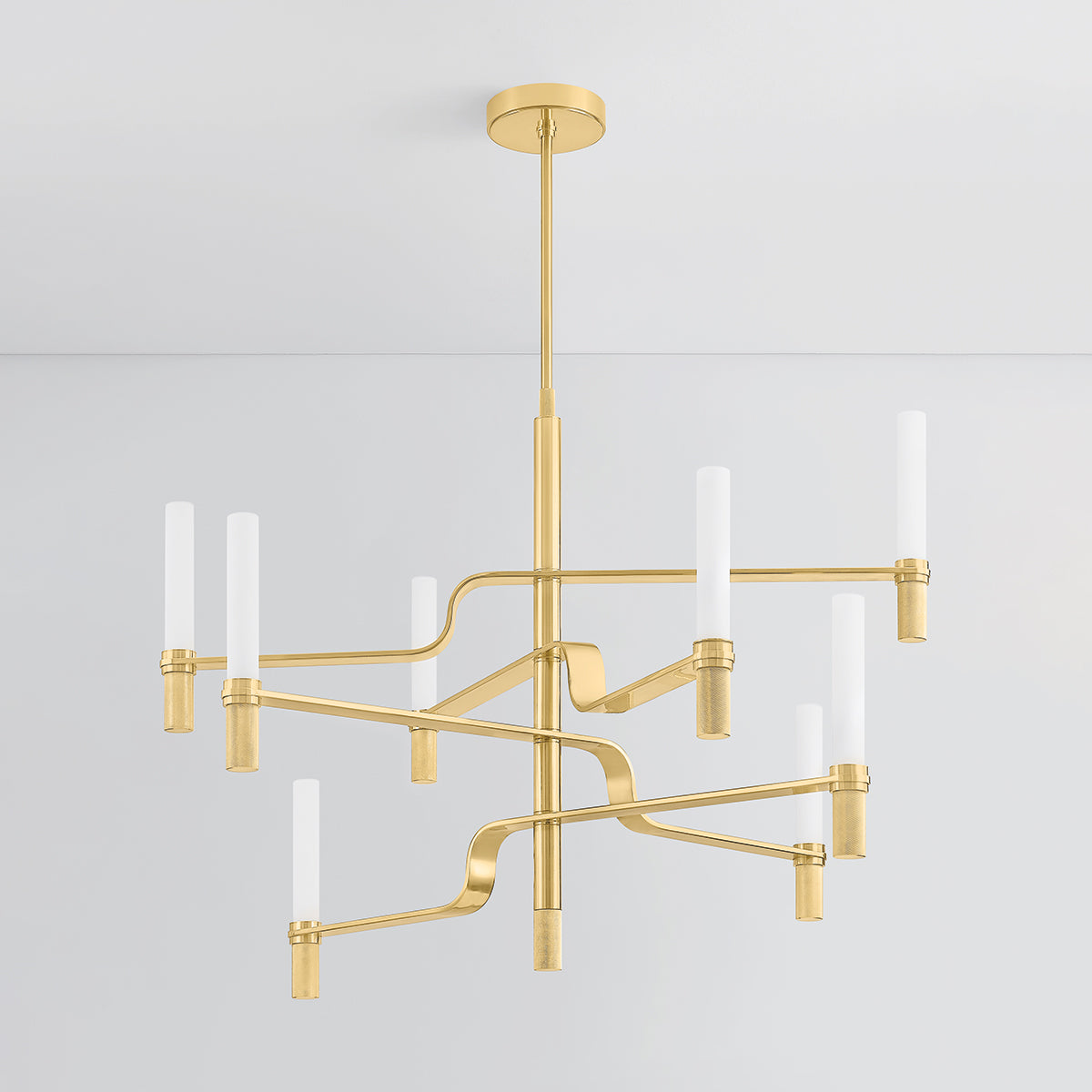 Hudson Valley Allentown 48" Chandelier in Aged Brass, alternate view 1