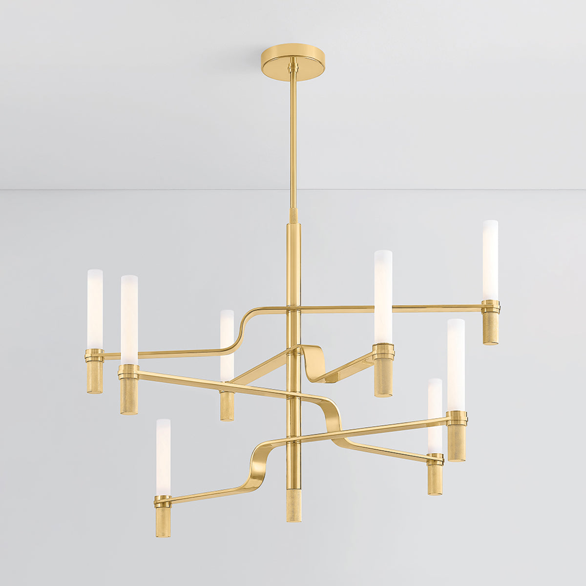 Hudson Valley Allentown 48" Chandelier in Aged Brass, alternate view 2