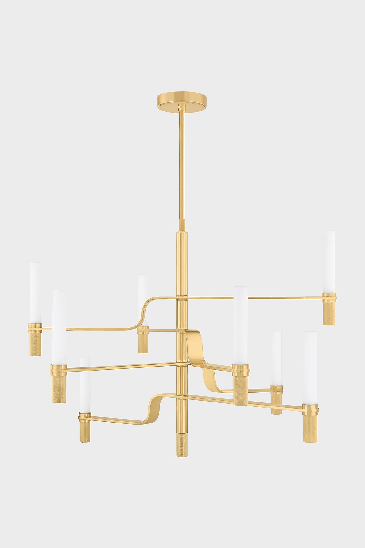 Hudson Valley Allentown 48" Chandelier in Aged Brass, room setting 1
