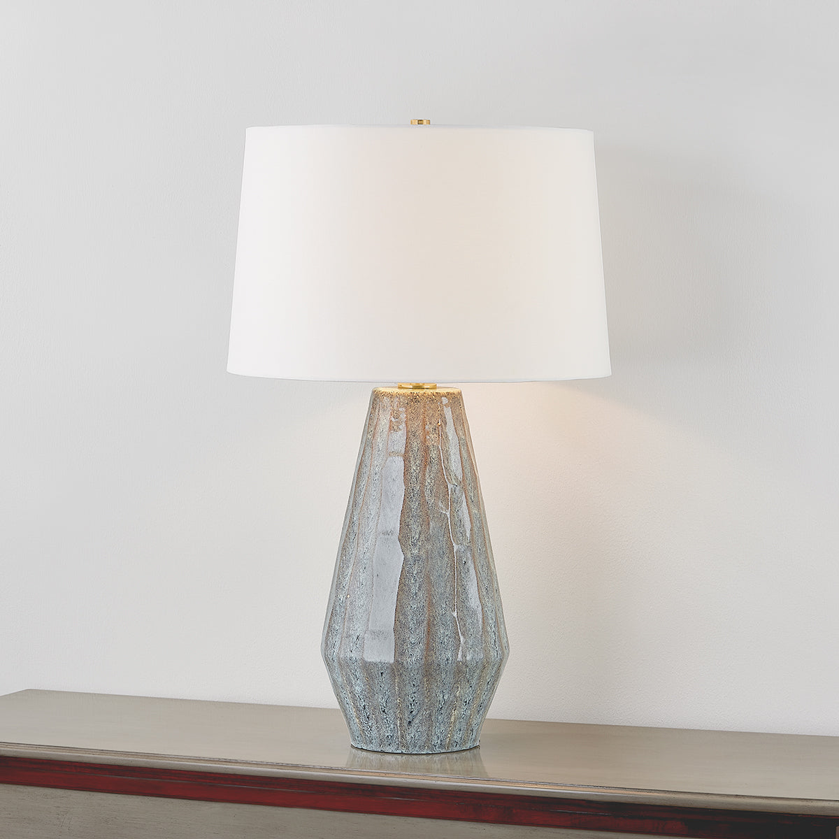 Hudson Valley Alloway Table Lamp in Aged Brass, alternate view 2