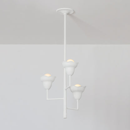 Hudson Valley Alora 3-Light Pendant in White Plaster, alternate view 1