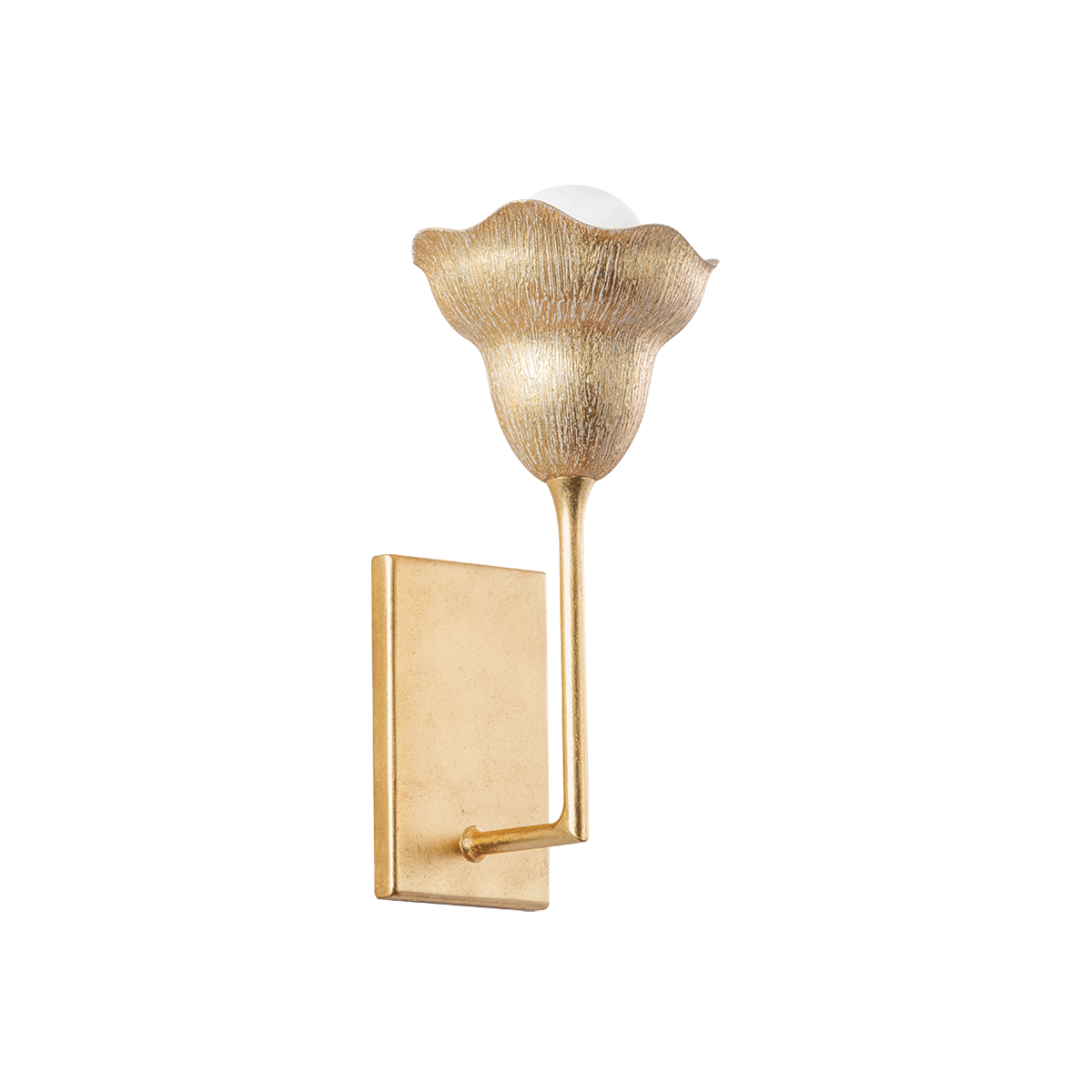 Hudson Valley Alora Wall Sconce Vintage Gold Leaf