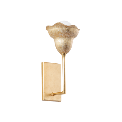 Hudson Valley Alora Wall Sconce Vintage Gold Leaf