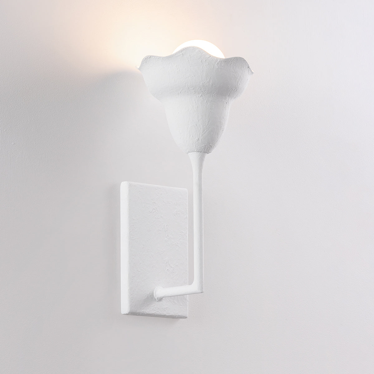 Hudson Valley Alora Wall Sconce in White Plaster, alternate view 1