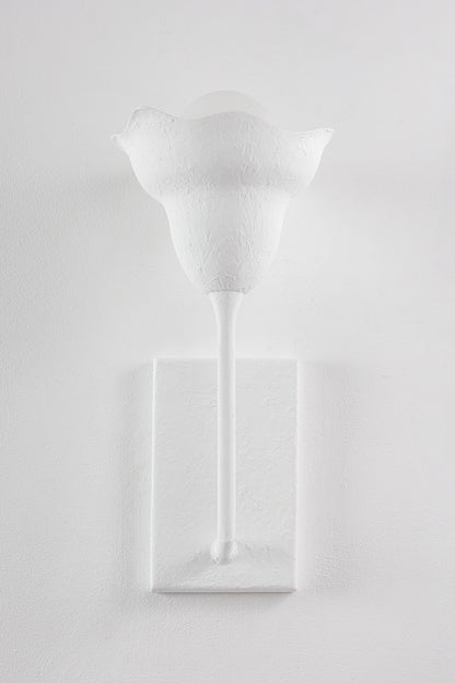 Hudson Valley Alora Wall Sconce in White Plaster, room setting 2
