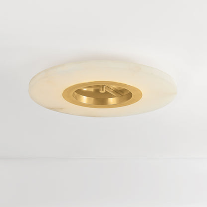 Hudson Valley Alto Semi-Flush Mount in Aged Brass, alternate view 2