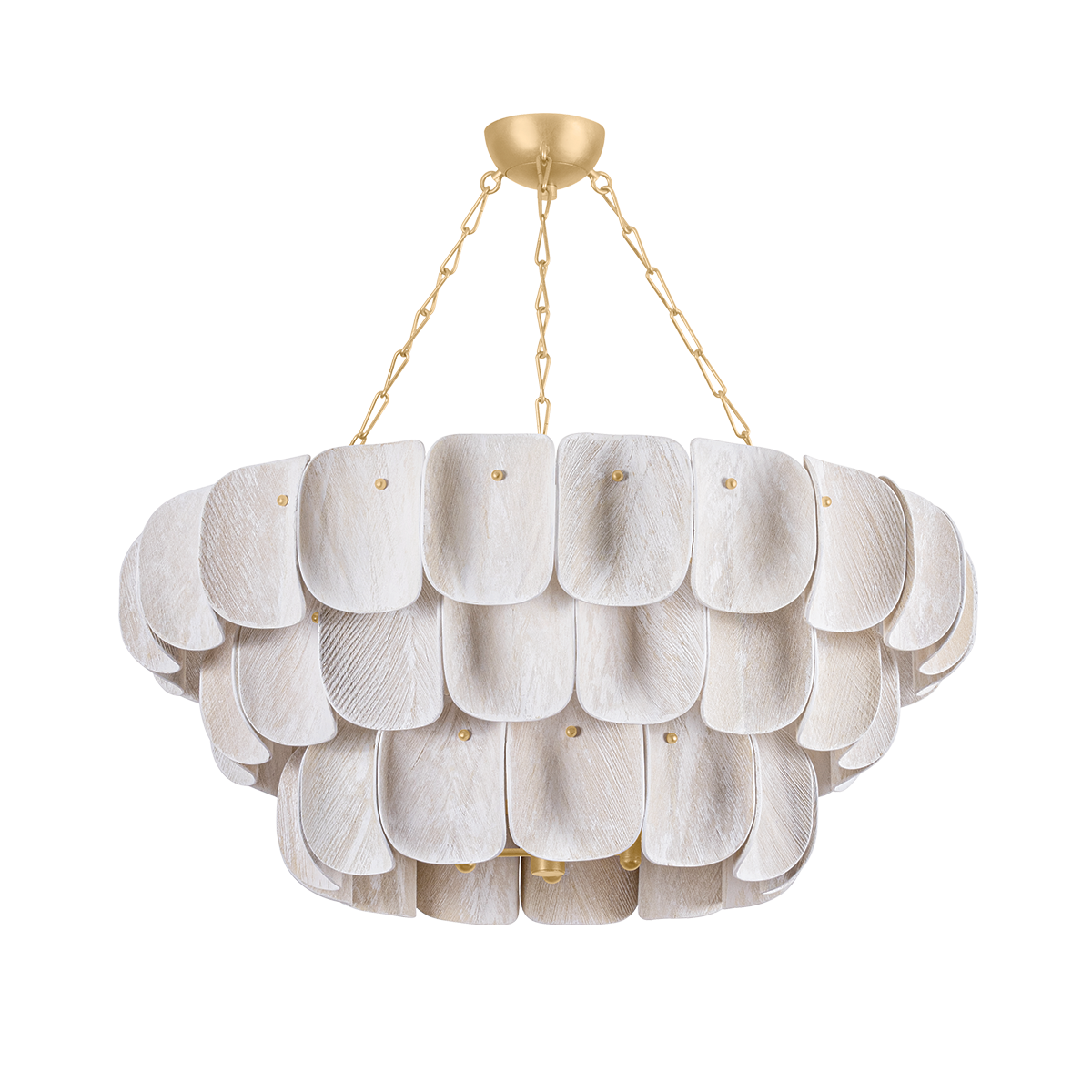 Hudson Valley Amalfi 16-Light Chandelier Vintage Gold Leaf