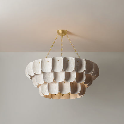 Hudson Valley Amalfi 16-Light Chandelier in Vintage Gold Leaf, alternate view 1