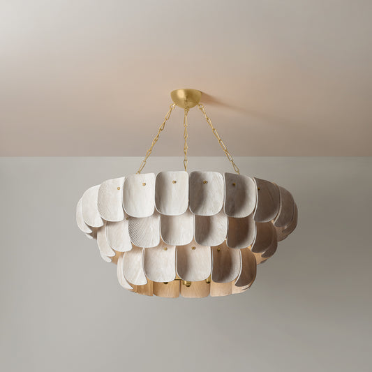 Hudson Valley Amalfi 16-Light Chandelier in Vintage Gold Leaf, alternate view 1