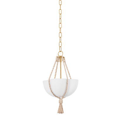 Hudson Valley Amberley 12" Pendant Vintage Gold Leaf
