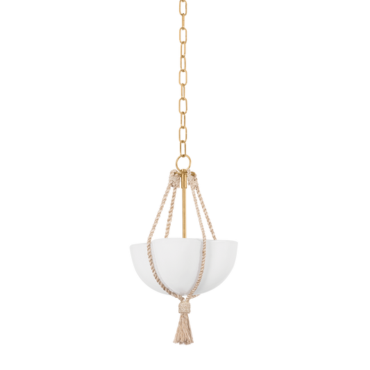 Hudson Valley Amberley 12" Pendant Vintage Gold Leaf