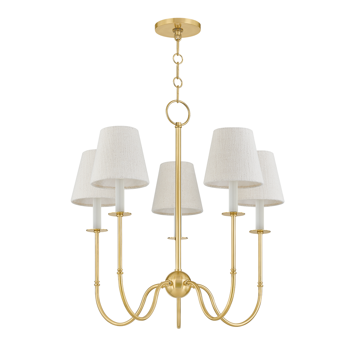 Hudson Valley Amina 5-Light Chandelier Aged Brass