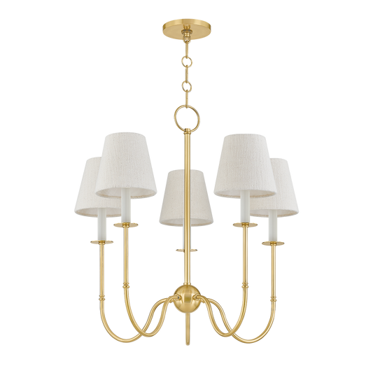 Hudson Valley Amina 5-Light Chandelier Aged Brass