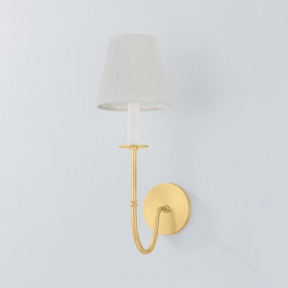 Hudson Valley Amina Wall Sconce in Aged Brass, alternate view 1