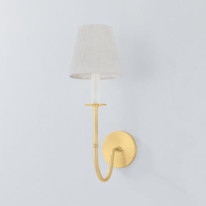 Hudson Valley Amina Wall Sconce in Aged Brass, alternate view 1