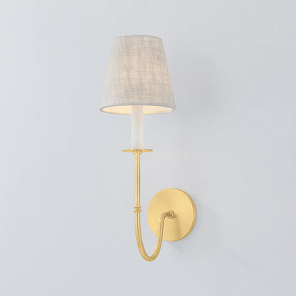 Hudson Valley Amina Wall Sconce in Aged Brass, alternate view 2