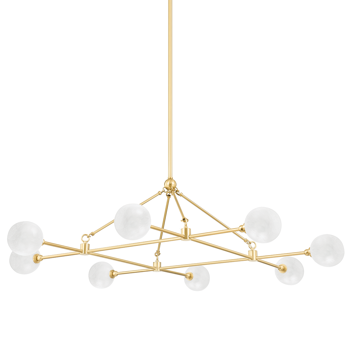 Hudson Valley Andrews Chandelier Aged Brass