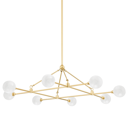 Hudson Valley Andrews Chandelier Aged Brass