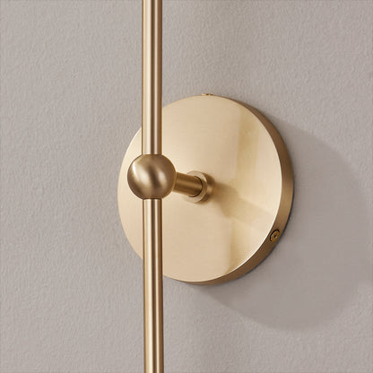 Hudson Valley Andrews Wall Sconce in Aged Brass, alternate view 1