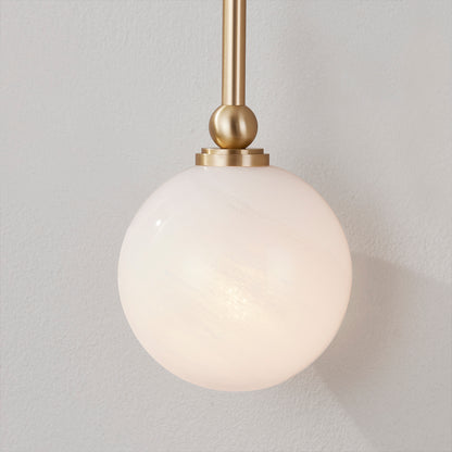 Hudson Valley Andrews Wall Sconce in Aged Brass, alternate view 2