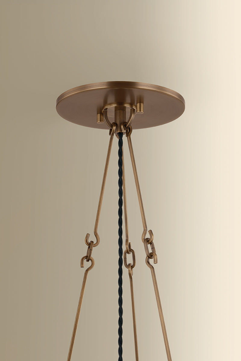 Hudson Valley Anoka 28.25" Pendant in Historic Bronze, room setting 1