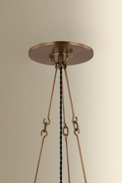 Hudson Valley Anoka 28.25" Pendant in Historic Bronze, room setting 1
