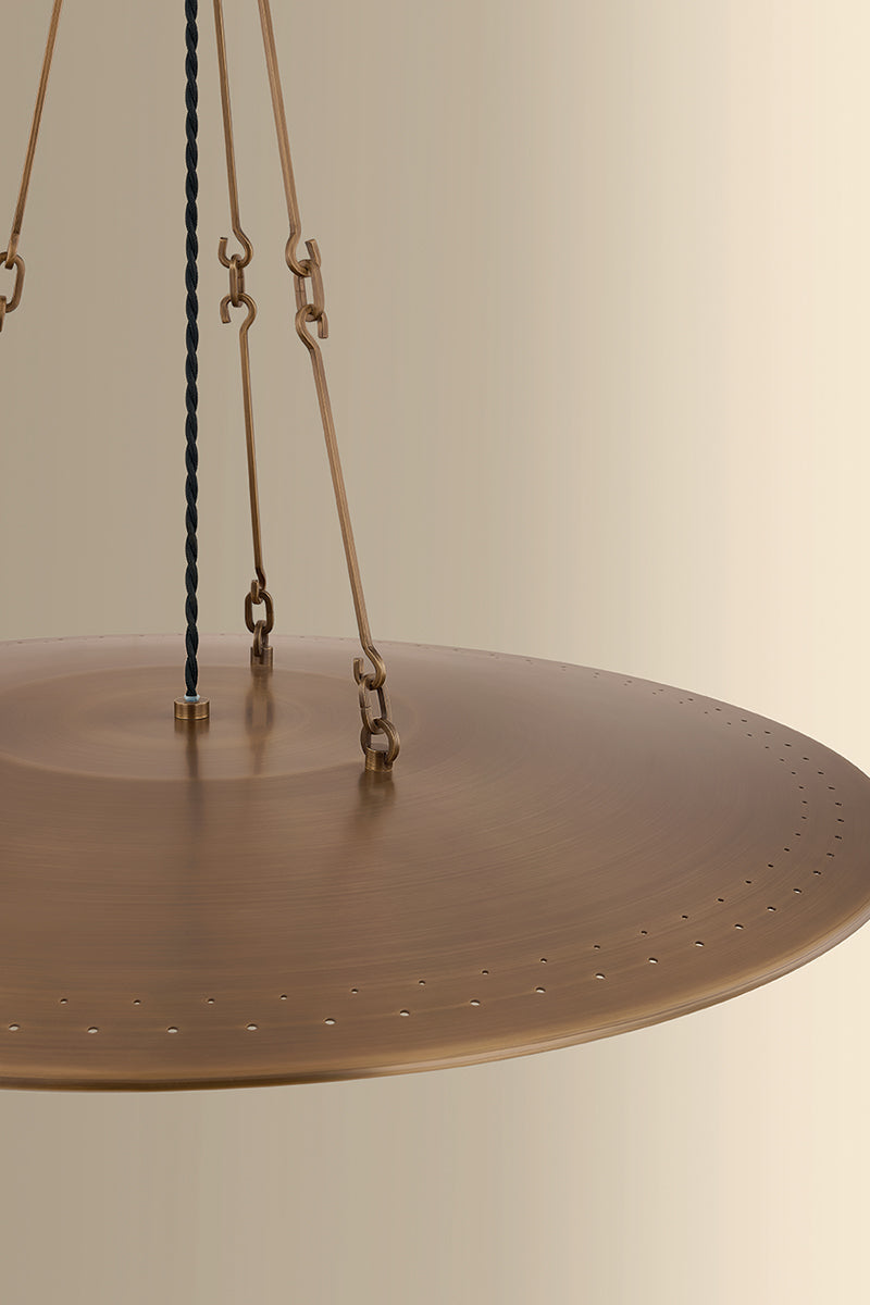 Hudson Valley Anoka 28.25" Pendant in Historic Bronze, room setting 2