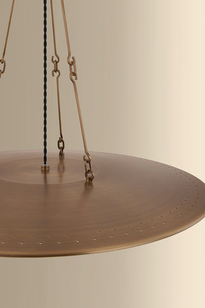 Hudson Valley Anoka 28.25" Pendant in Historic Bronze, room setting 2