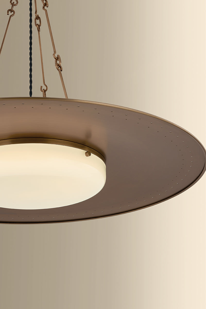 Hudson Valley Anoka 28.25" Pendant in Historic Bronze, room setting 3
