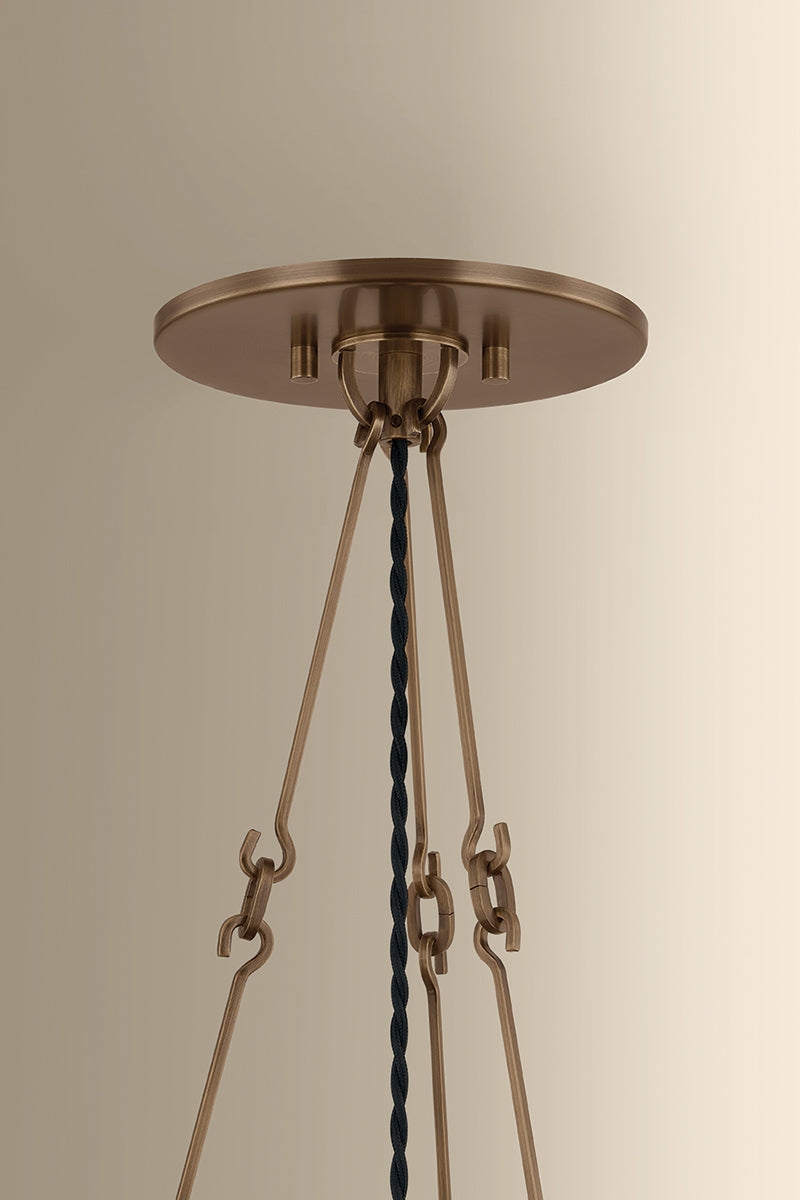 Hudson Valley Anoka 40.25" Pendant in Historic Bronze, room setting 1