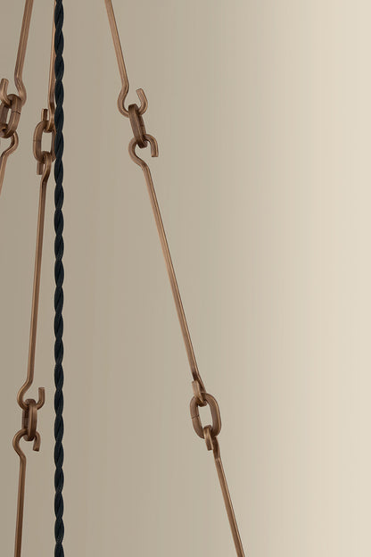 Hudson Valley Anoka 40.25" Pendant in Historic Bronze, room setting 2