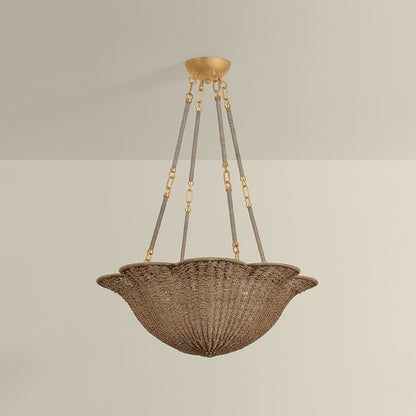 Hudson Valley Ardonia 4-Light Chandelier in Vintage Gold Leaf, alternate view 1