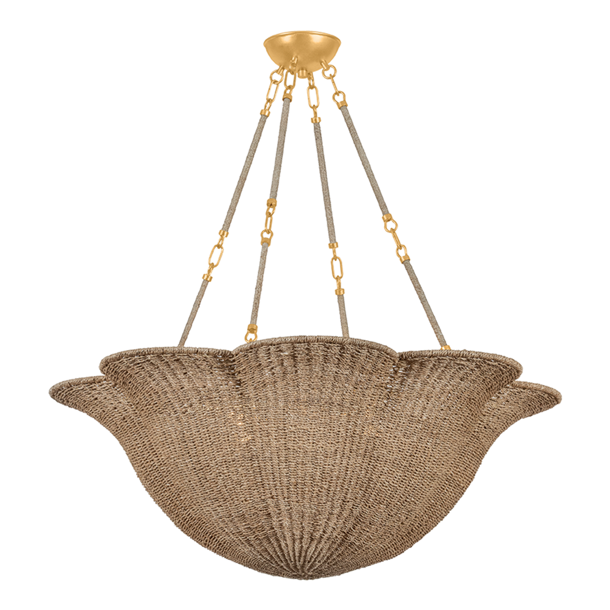 Hudson Valley Ardonia 6-Light Chandelier Vintage Gold Leaf