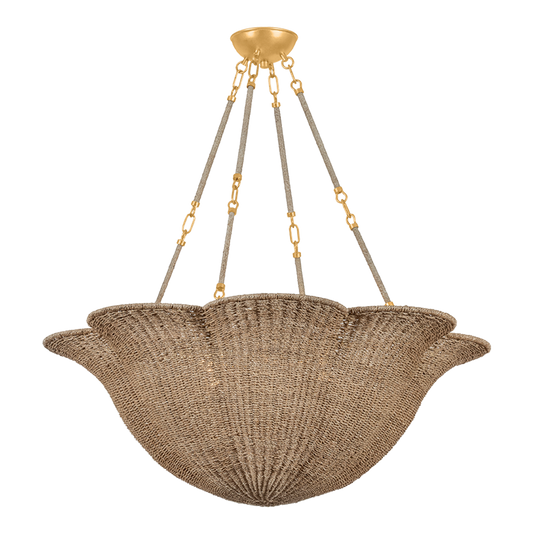 Hudson Valley Ardonia 6-Light Chandelier Vintage Gold Leaf