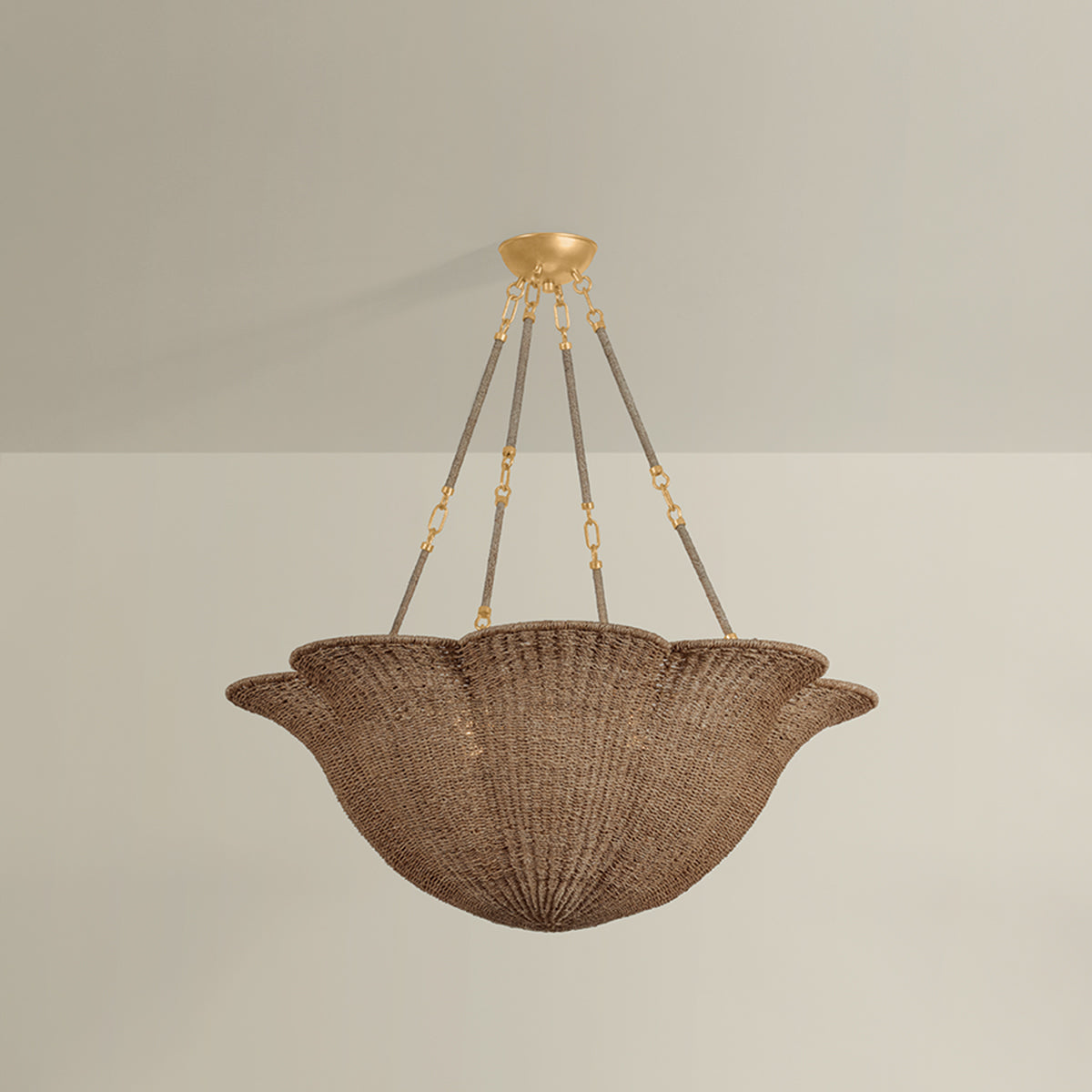 Hudson Valley Ardonia 6-Light Chandelier in Vintage Gold Leaf, alternate view 1