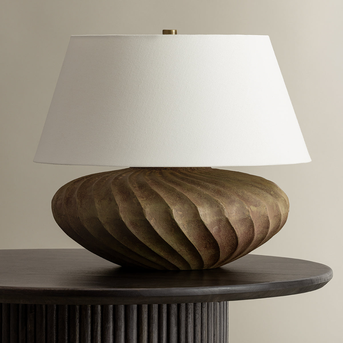 Hudson Valley Arlin 18" Table Lamp in Patina Brass, alternate view 1