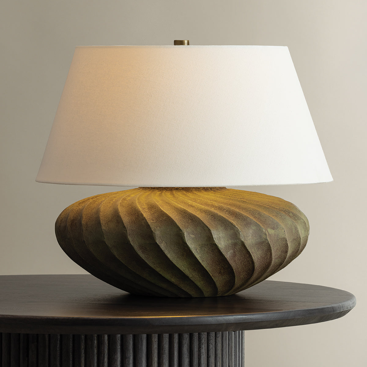 Hudson Valley Arlin 18" Table Lamp in Patina Brass, alternate view 2