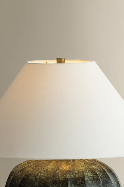 Hudson Valley Arlin 22" Table Lamp Patina Brass detail view 5