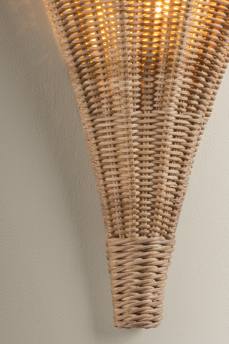 Hudson Valley Arverne 2-Light Wall Sconce in Vintage Gold Leaf, room setting 4