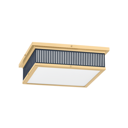 Hudson Valley Ashdown Flush Mount - MDS1900 Aged Brass / Distressed Bronze