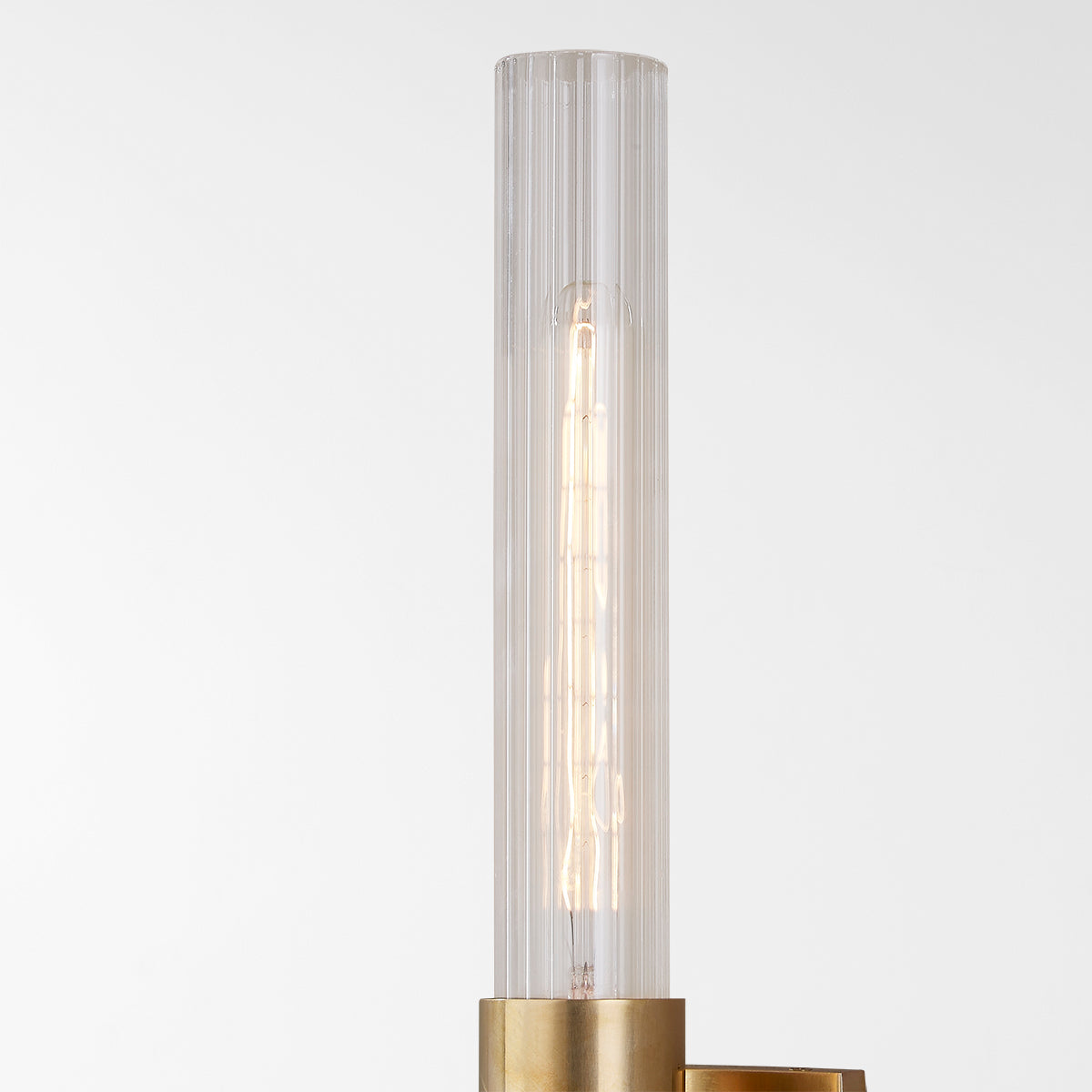Hudson Valley Asher 27.5" Wall Sconce in Aged Brass, alternate view 1