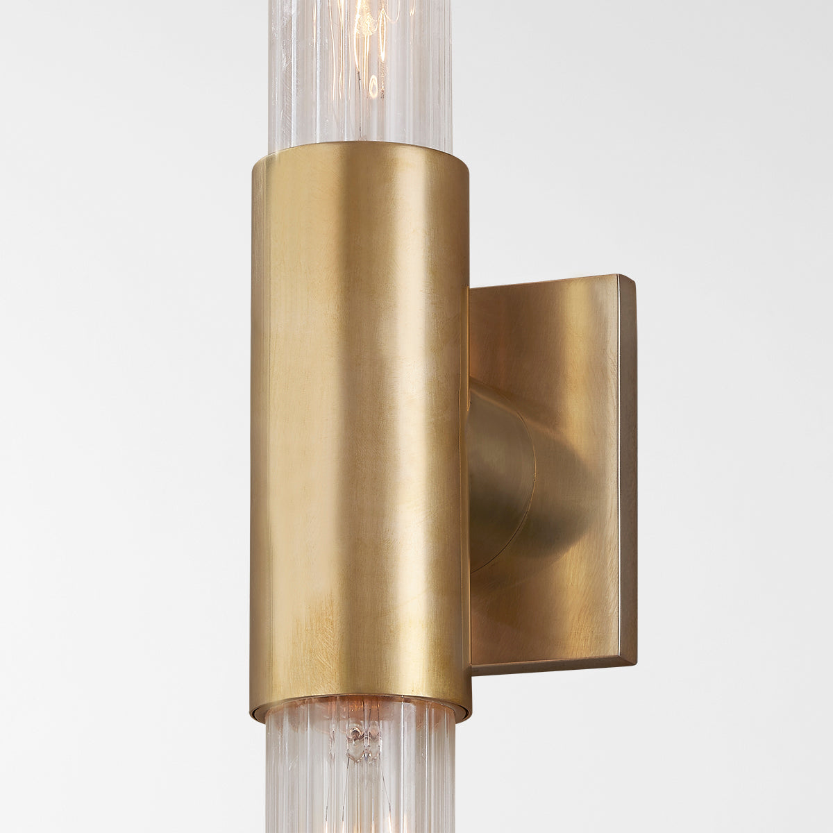 Hudson Valley Asher 27.5" Wall Sconce in Aged Brass, alternate view 2