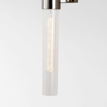 Hudson Valley Asher 27.5" Wall Sconce in Polished Nickel, alternate view 1