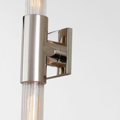 Hudson Valley Asher 27.5" Wall Sconce in Polished Nickel, alternate view 2