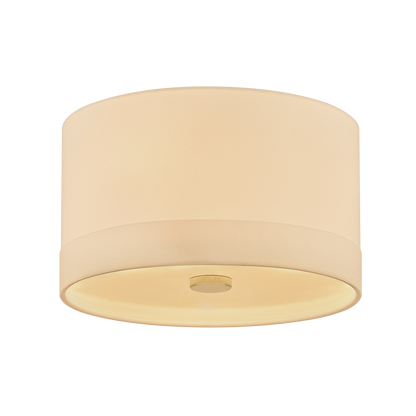 Hudson Valley Ashland 3-Light Flush Mount Aged Brass