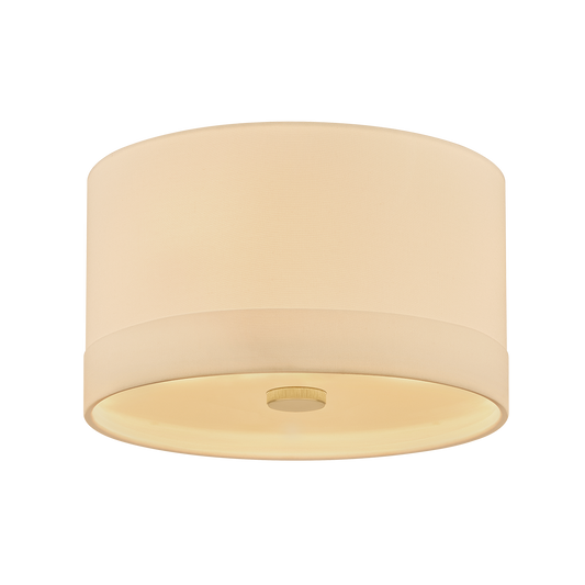 Hudson Valley Ashland 3-Light Flush Mount Aged Brass