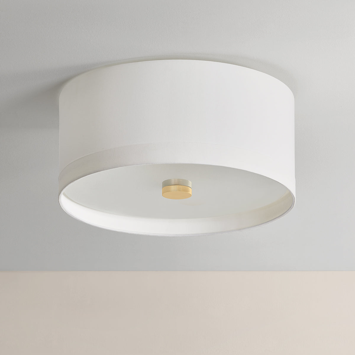 Hudson Valley Ashland 4-Light Flush Mount in Aged Brass, alternate view 1
